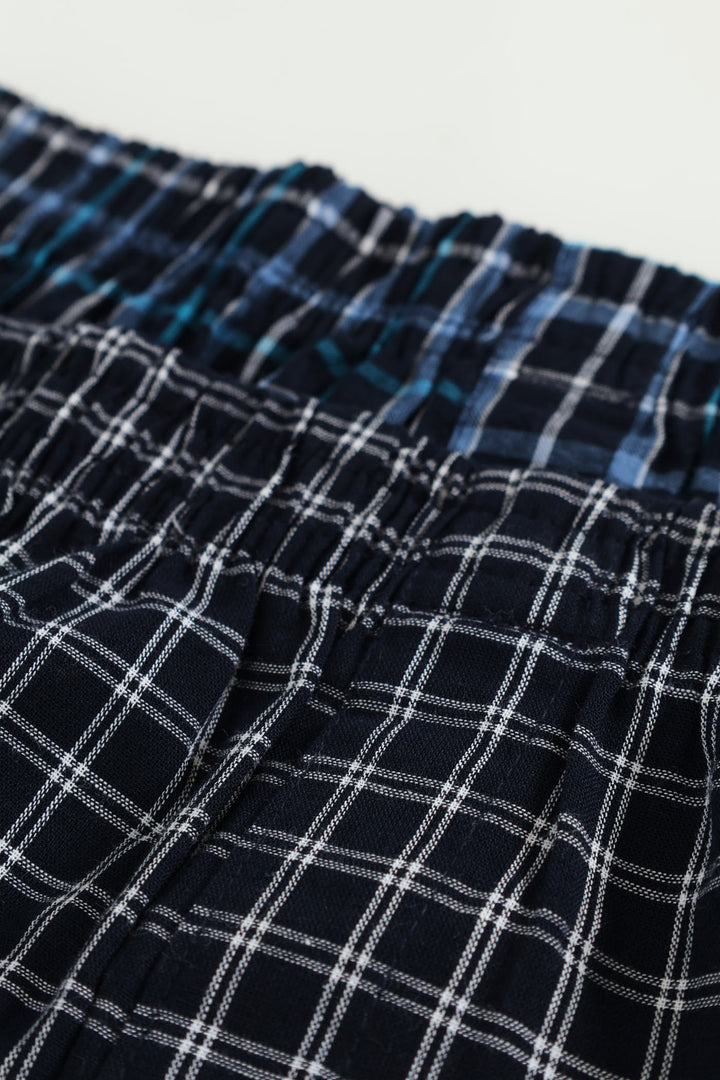 Boys 2 Pack Check Woven Boxers - Multi