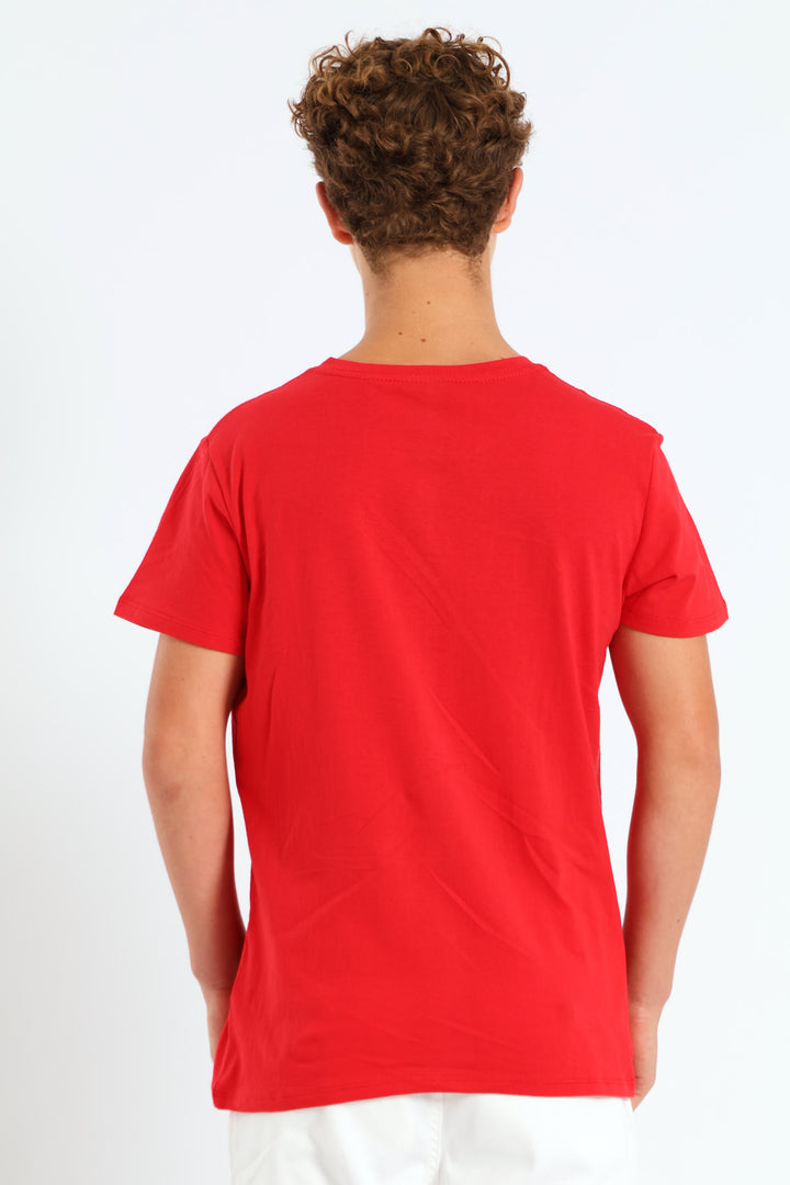 Boys Christmas Tee - Red