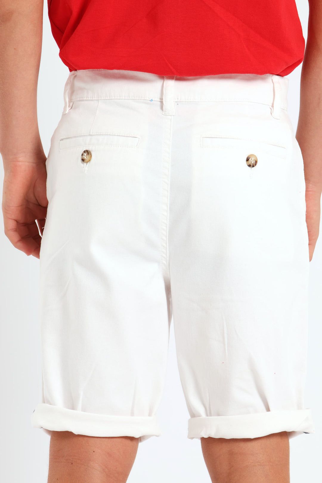 Boys Chino Shorts - White