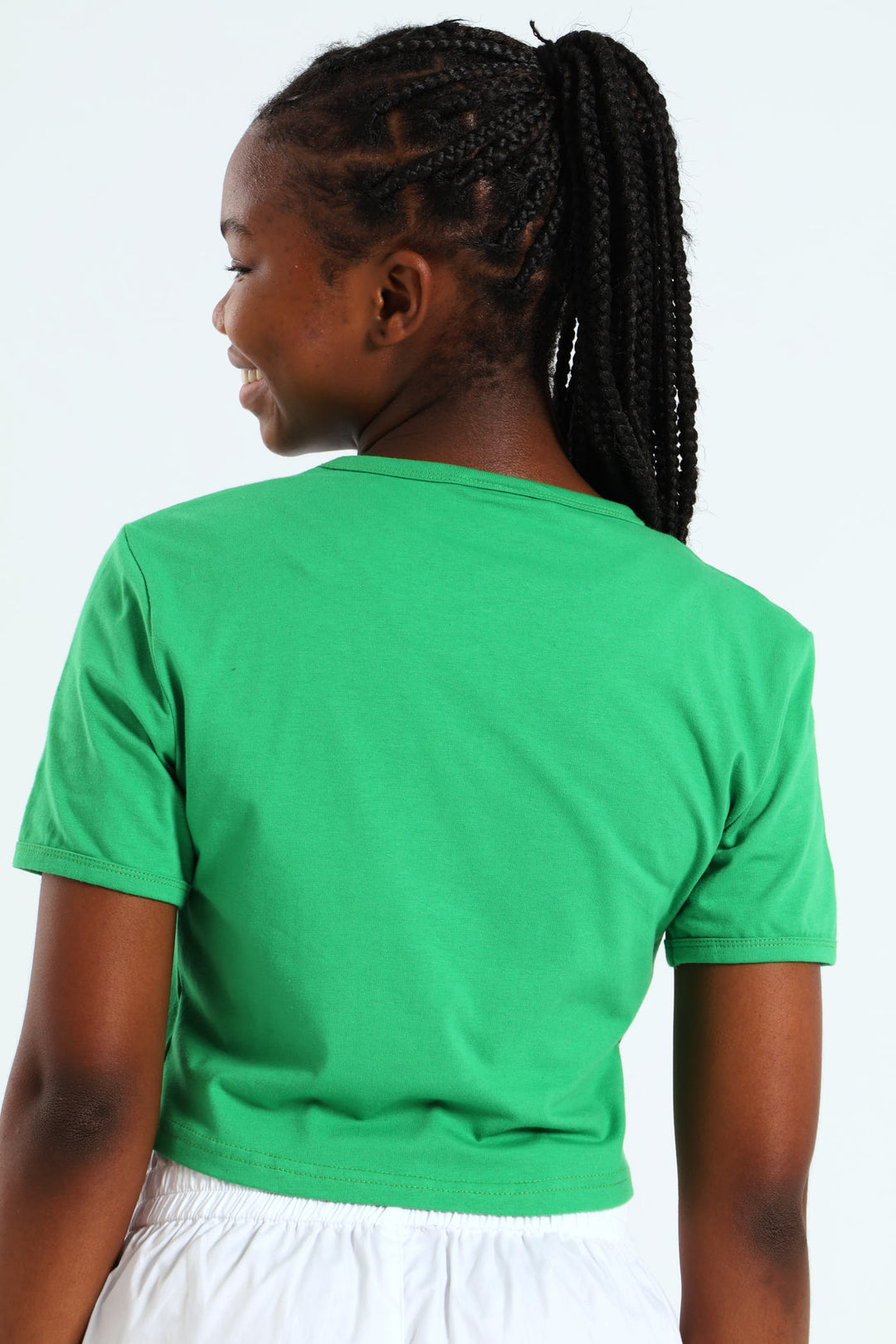 Girls Christmas Ringer Tee - Green