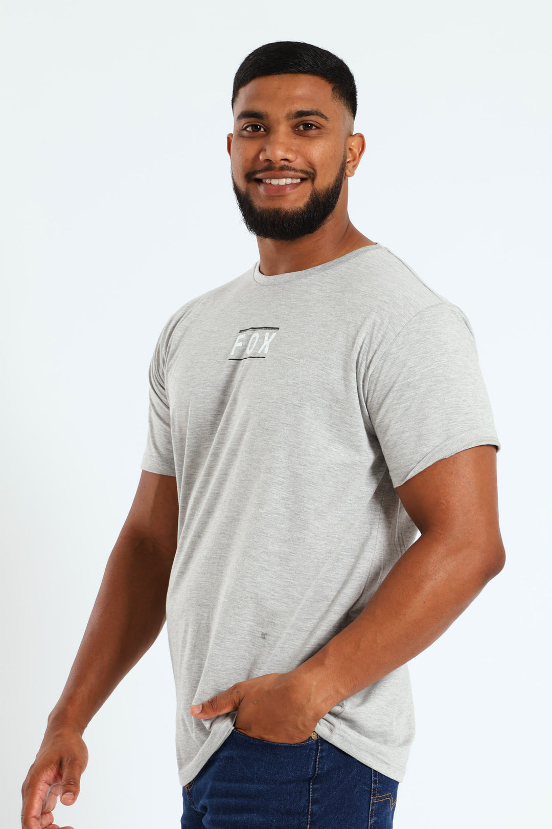 Power Spec Tee - Grey Melange