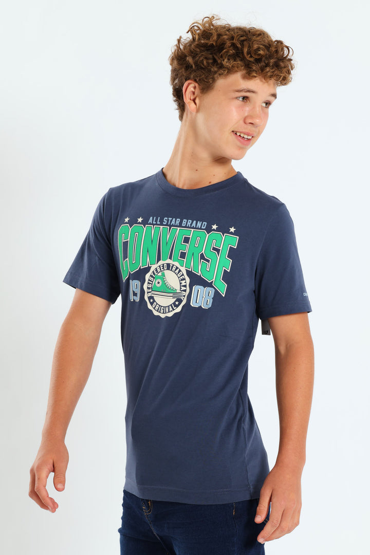 Boys Collegiate Tee - Navy