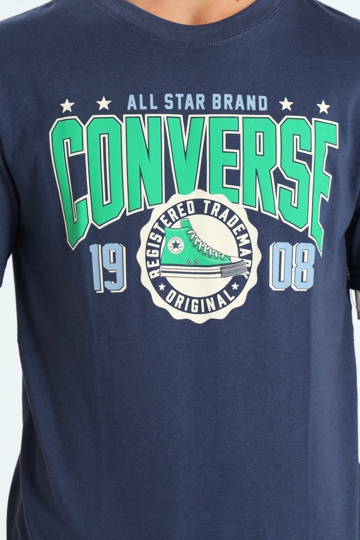 Boys Collegiate Tee - Navy