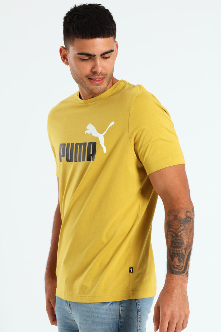 Essential Plus 2 Tone Logo Tee - Lime