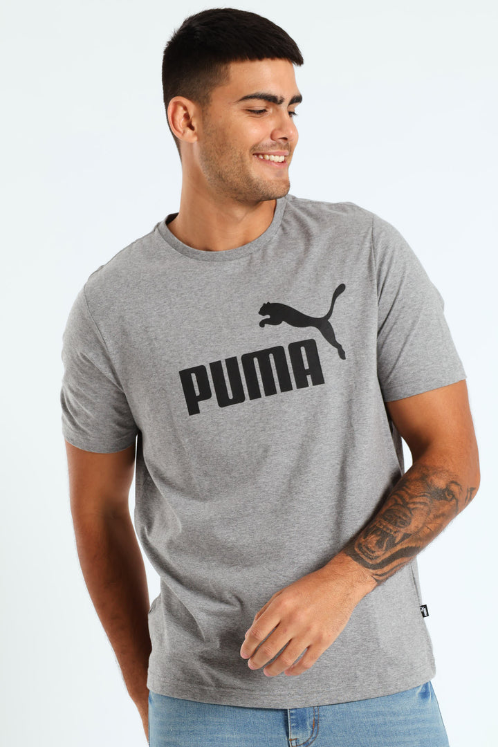 Essential Logo Tee - Grey Melange