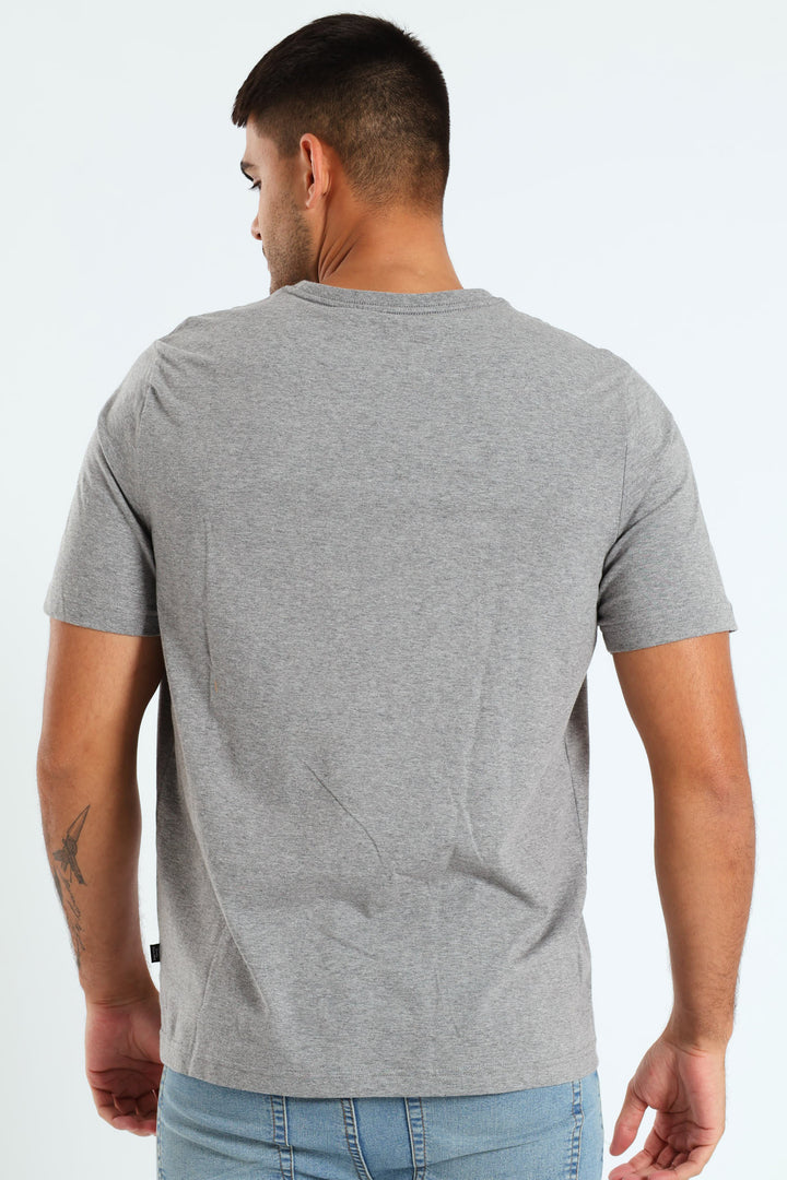 Essential Logo Tee - Grey Melange