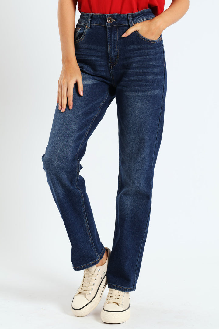 Denim Skinny Leg Jean - Dark Wash Ink