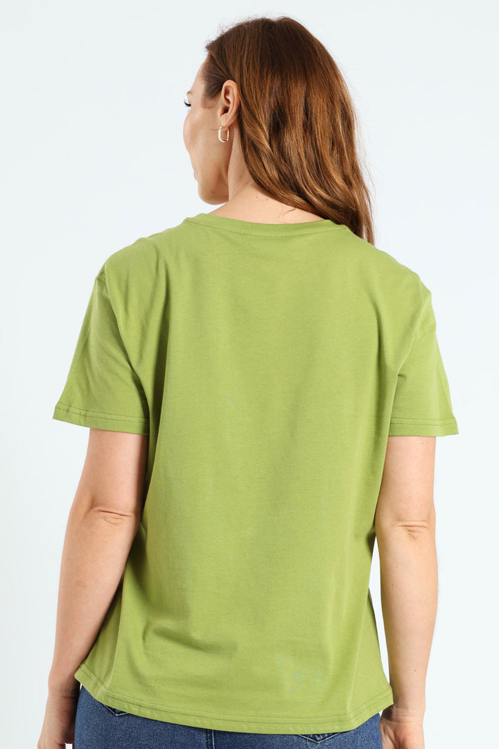 Le Soleil Palm Tee - Green