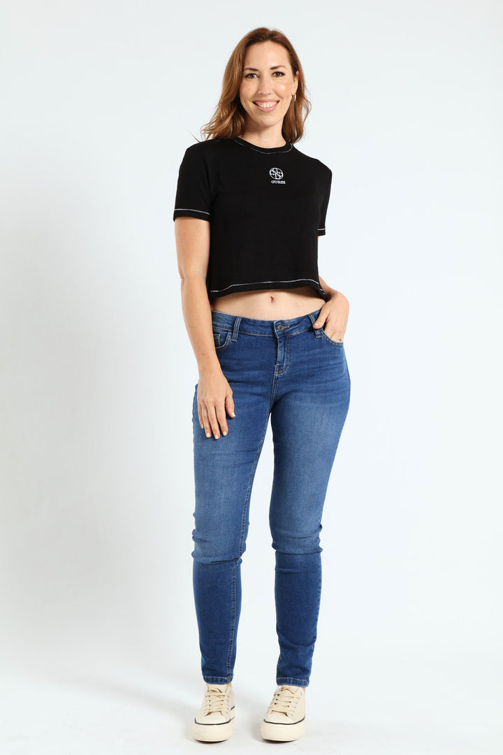 Eléa Boxy Tee - Jet Black