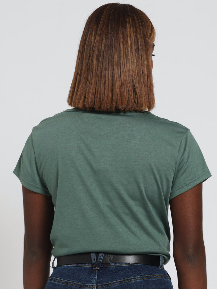 Basic Pocket Tee - Dark Sage