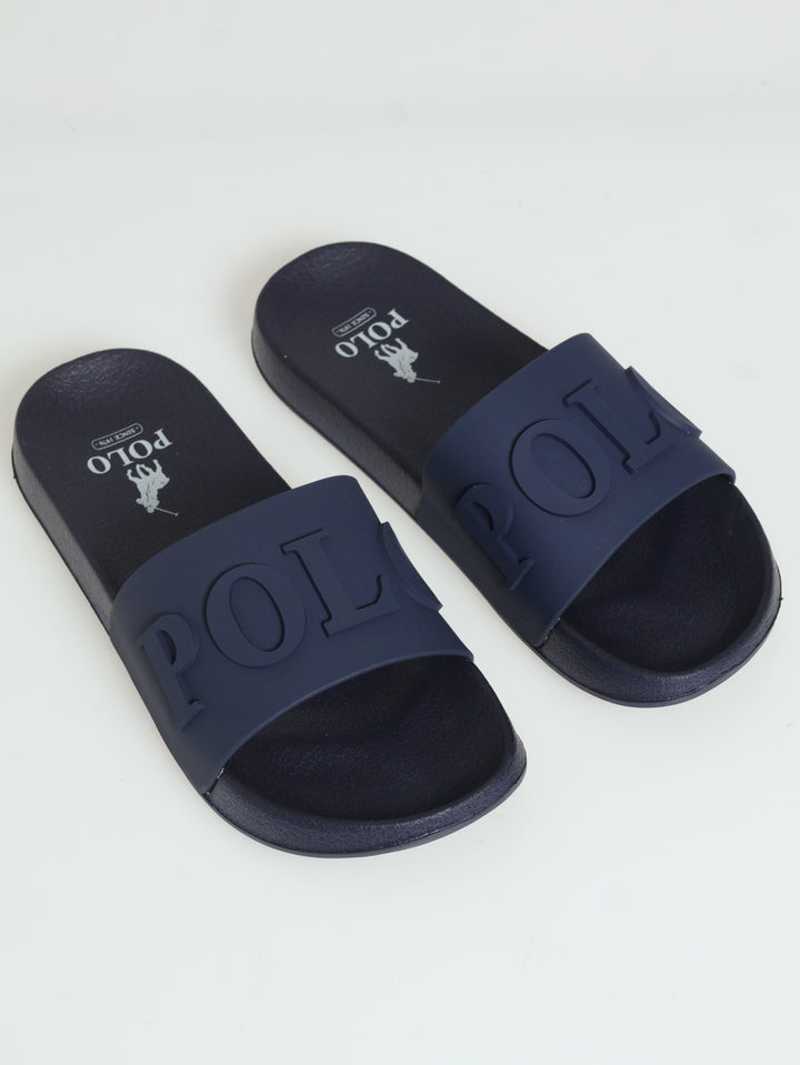 Convexed Pool Sandal - Navy