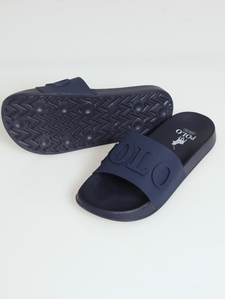 Convexed Pool Sandal - Navy