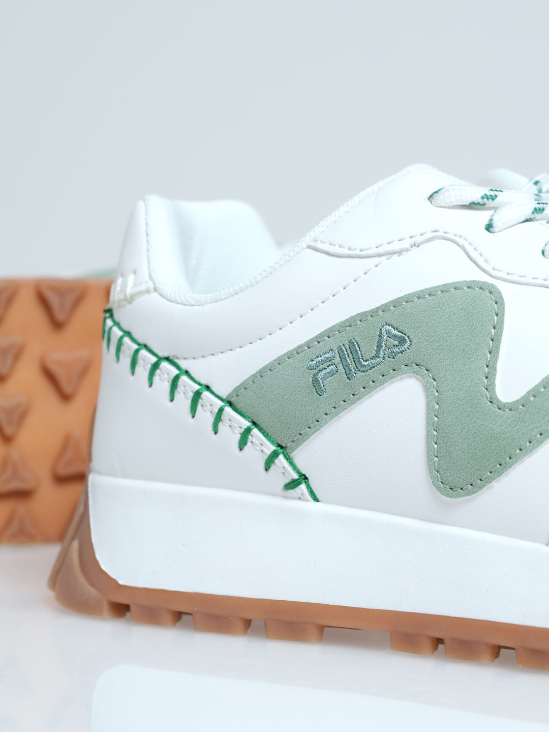 Alessandra Patchwork Sneaker - White/Green