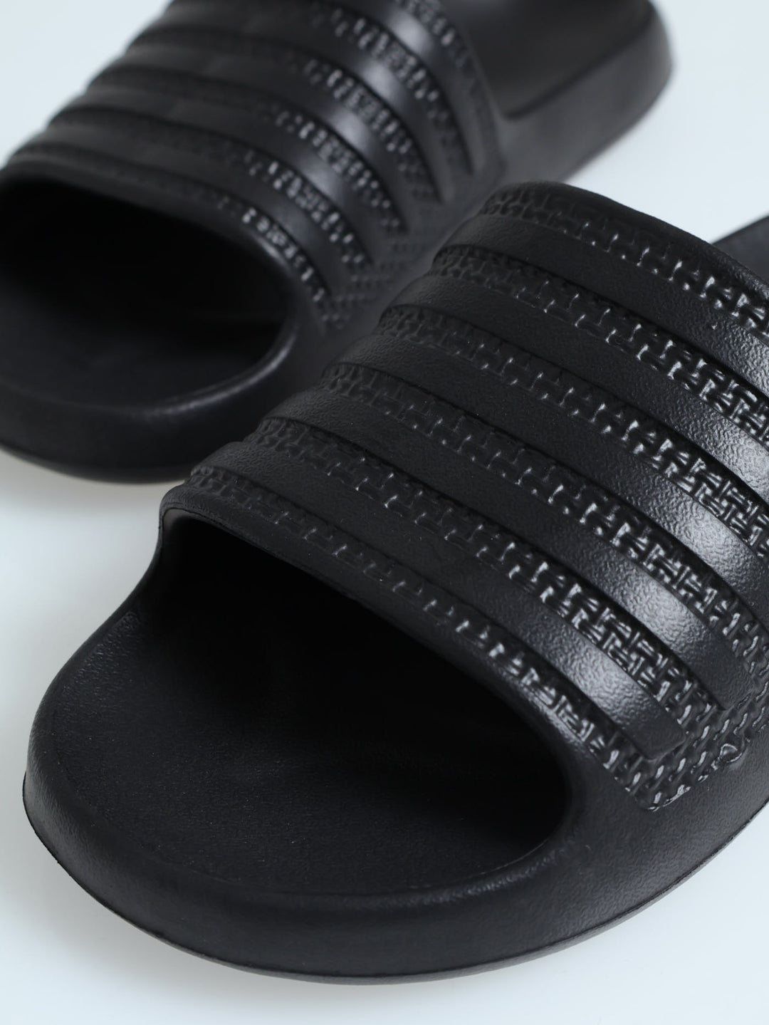 Stripe Eva Mule Sandal - Black