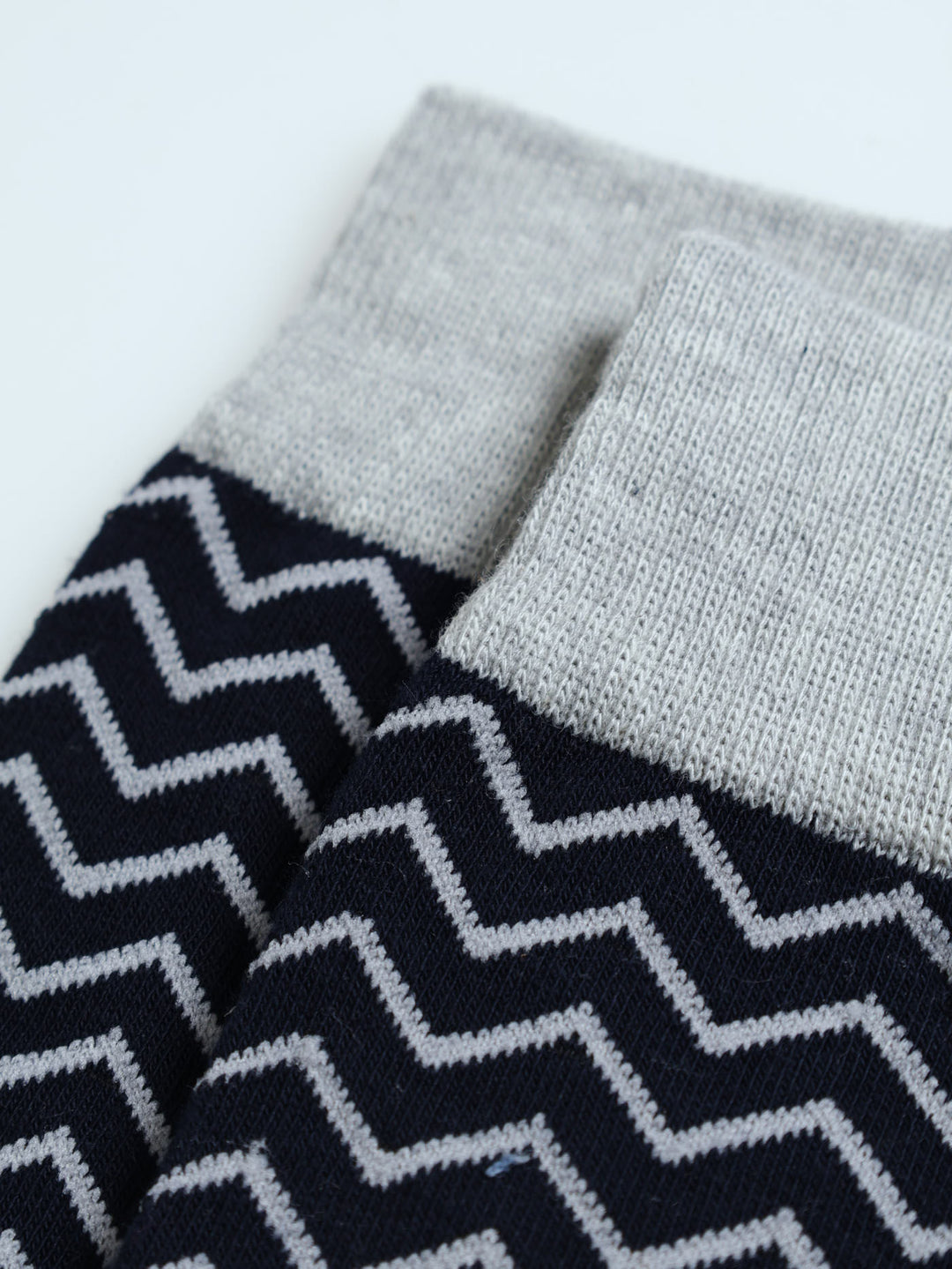 Striped Single Socks - Grey/Navy