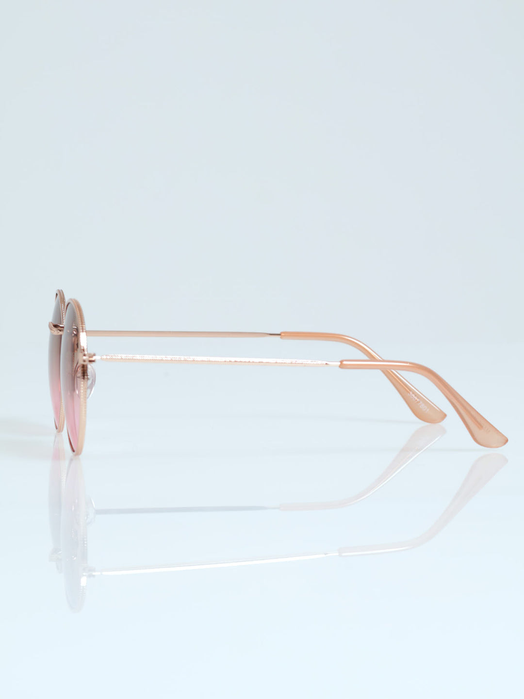 Round Gradient Lense Sungalsses - Rose Gold