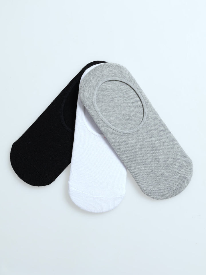 3 Pack Secret Sock - Black/White/Grey