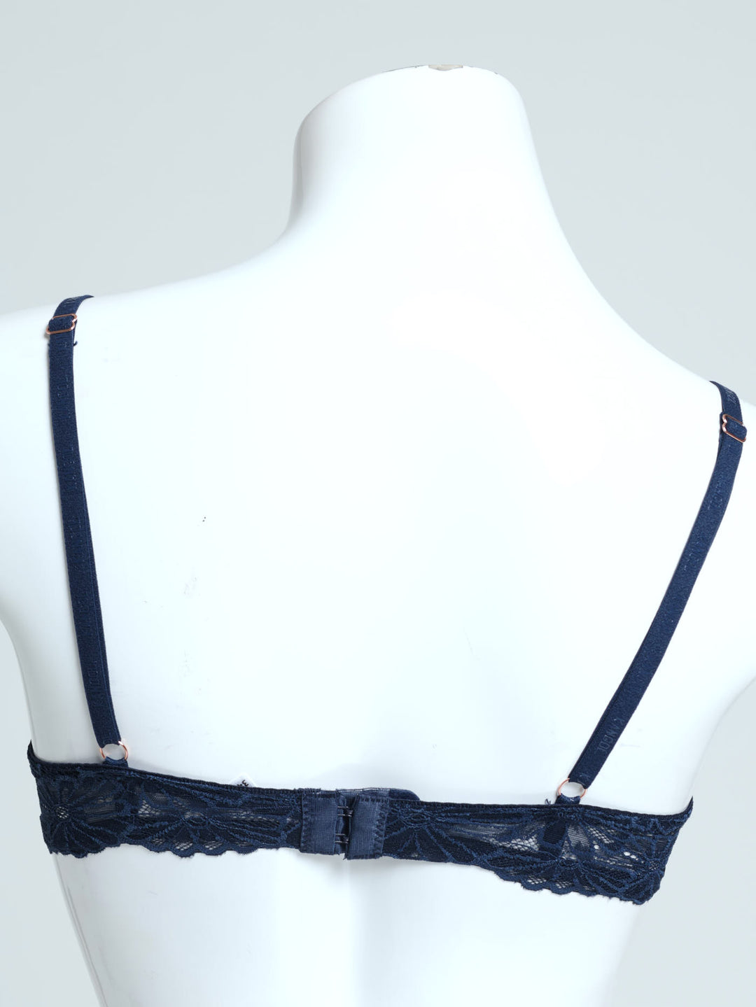 2 Pack Ribbed Microfibre & Lace Tee Bra - Pink/Indigo