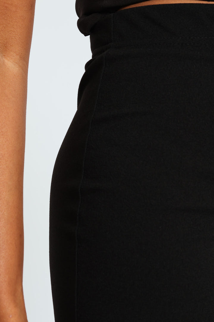 Basic Career Pencil Skirt - Black