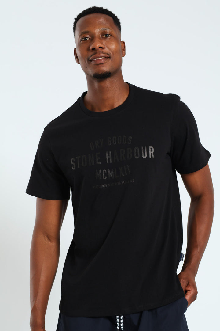 Dry Goods Print Tee - Black