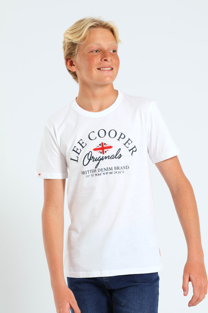 Boys Theo Tee - White