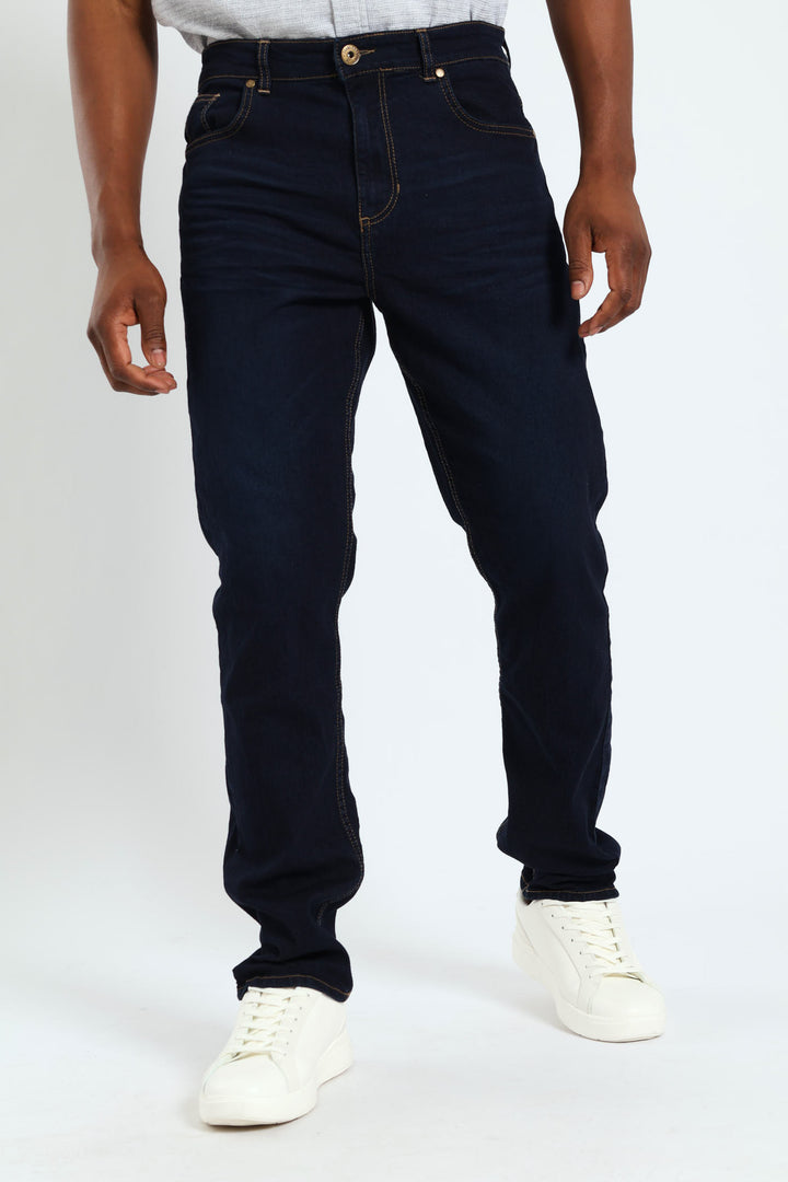 Slim Fashion Denim Jean - Blue/Black