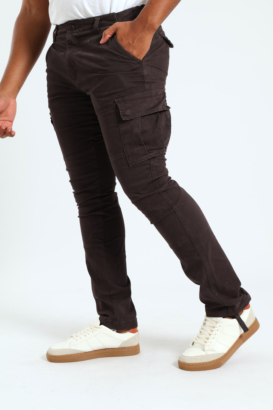 Stretch Twill Cargo Pants - Charcoal