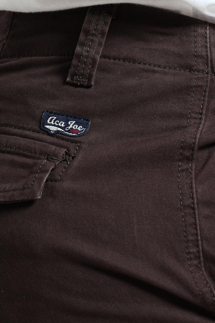 Stretch Twill Cargo Pants - Charcoal