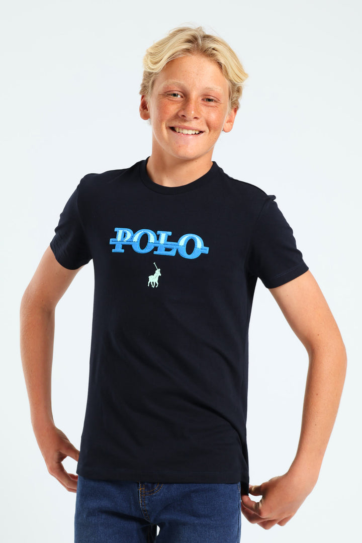 Boys Trent Tee - Navy