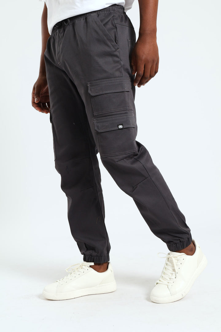 Multi Pocket Cargo Jogger - Charcoal