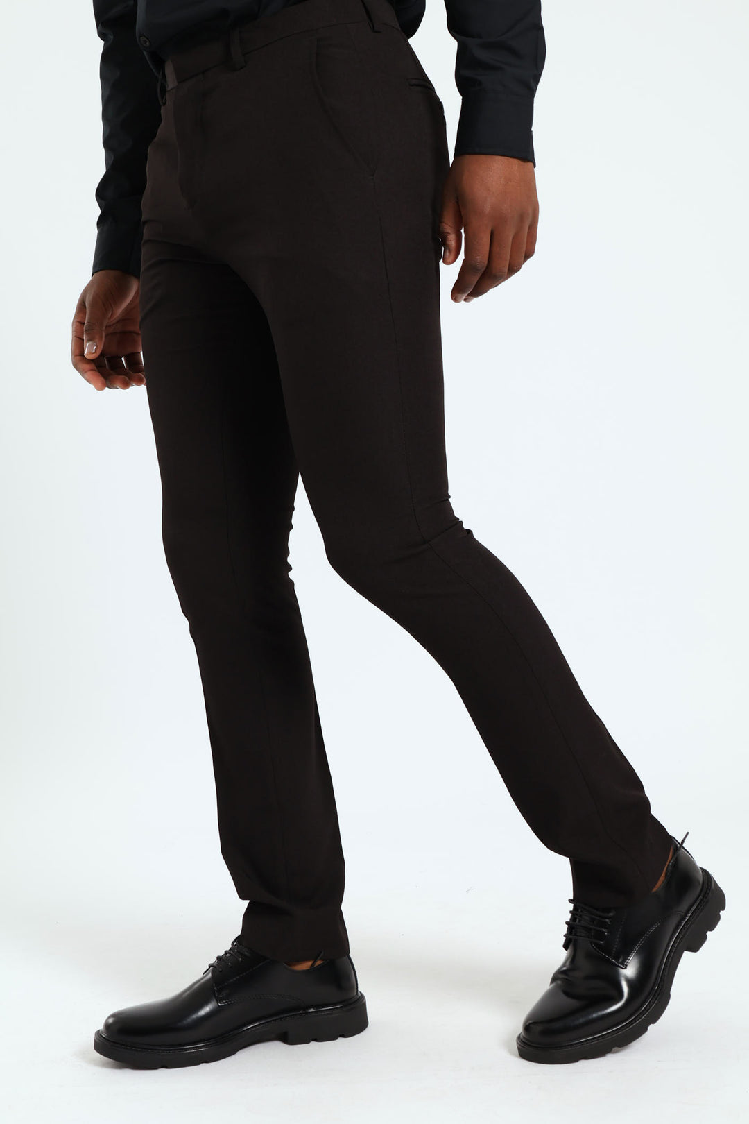 Men's Skinny Stretch Suit Trouser - Black