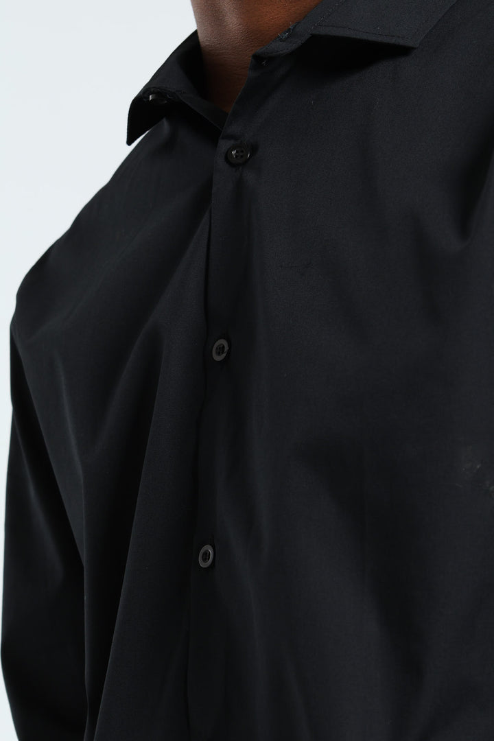 Easy Care Long Sleeve Shirt - Black