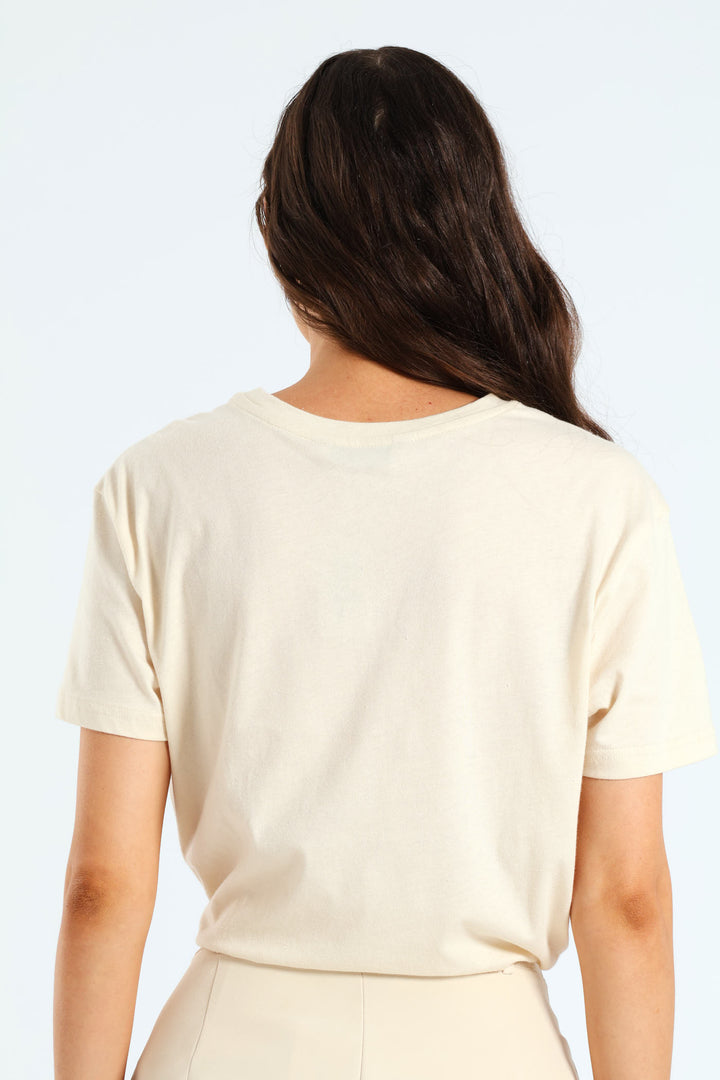 Find Your Way Postcard Tee - Sand