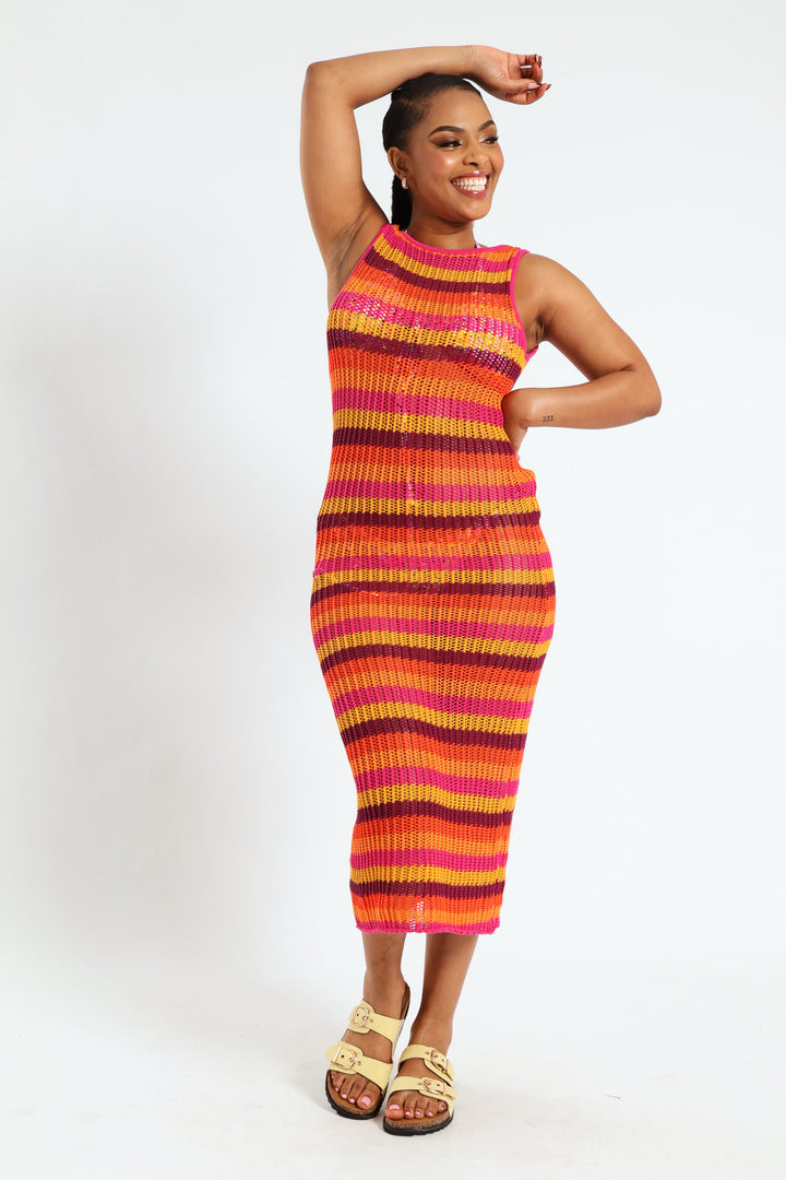 Knit Maxi Dress Cover Up