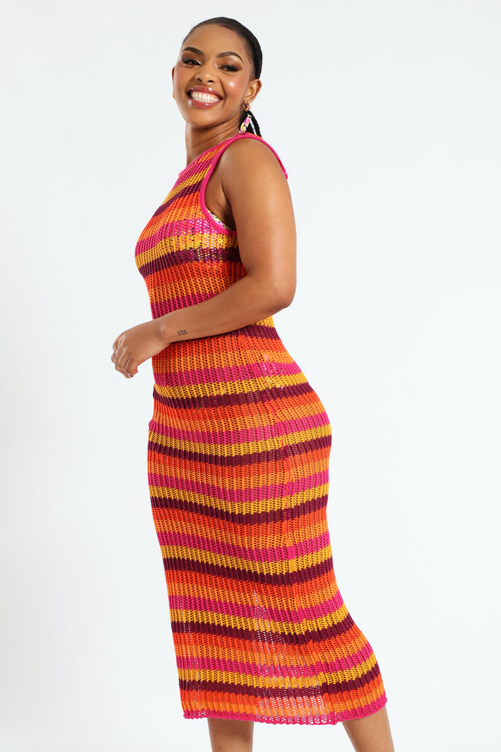 Knit Maxi Dress Cover Up