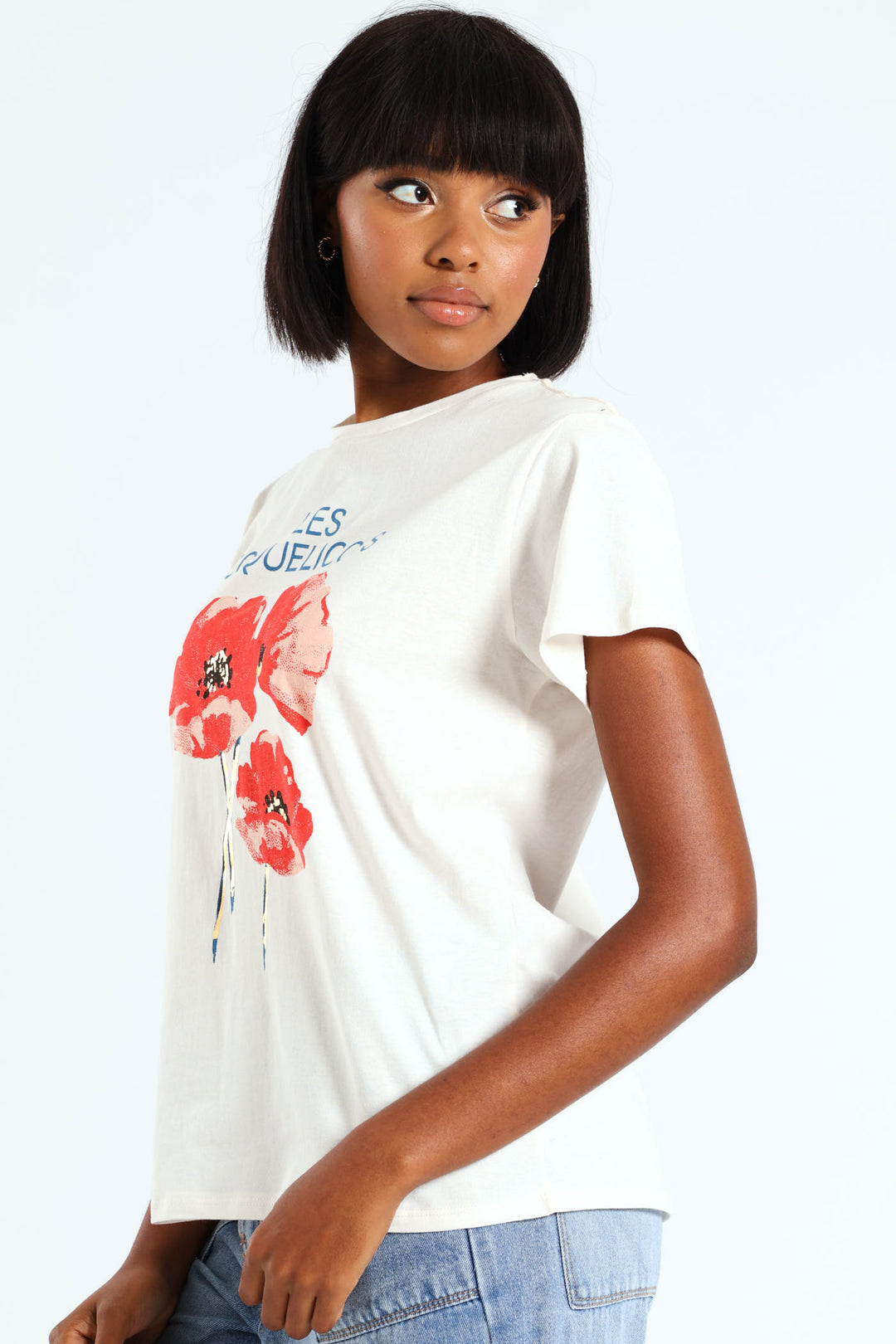 Poppy Trio Tee - Ivory