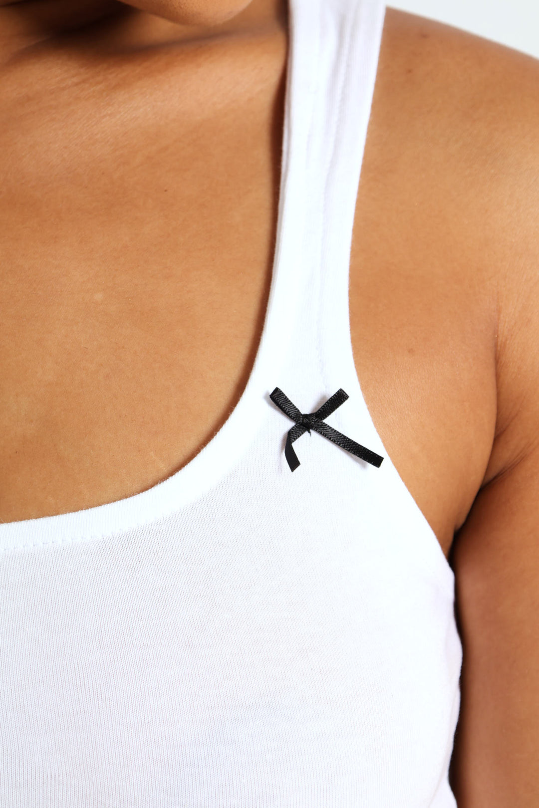 Bow Tank Top - White