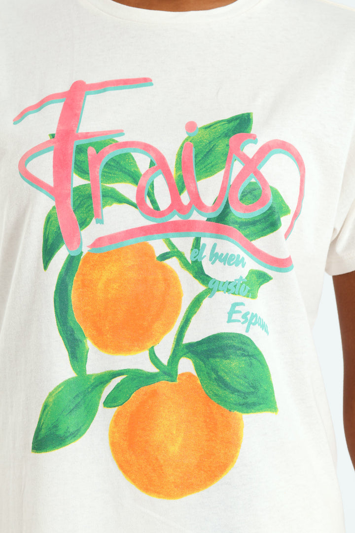 Frais Fruit Tee - Ivory