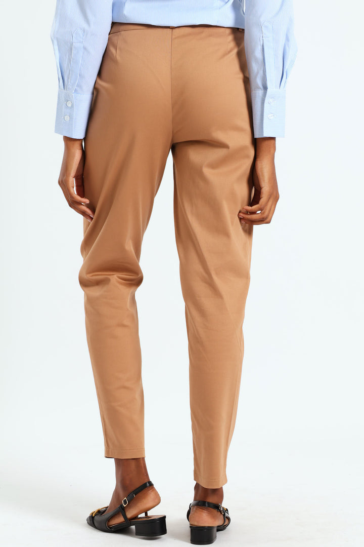 Chino Belted Pant - Stone