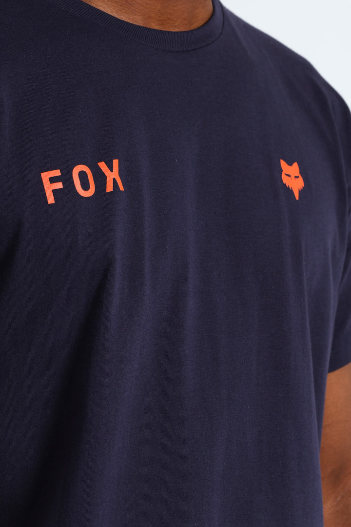 Wordmark Tee- Navy