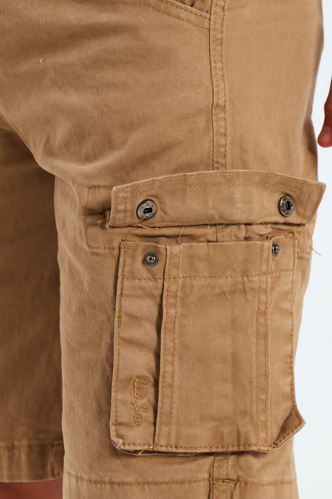 Pre-Boys Cargo Shorts - Stone