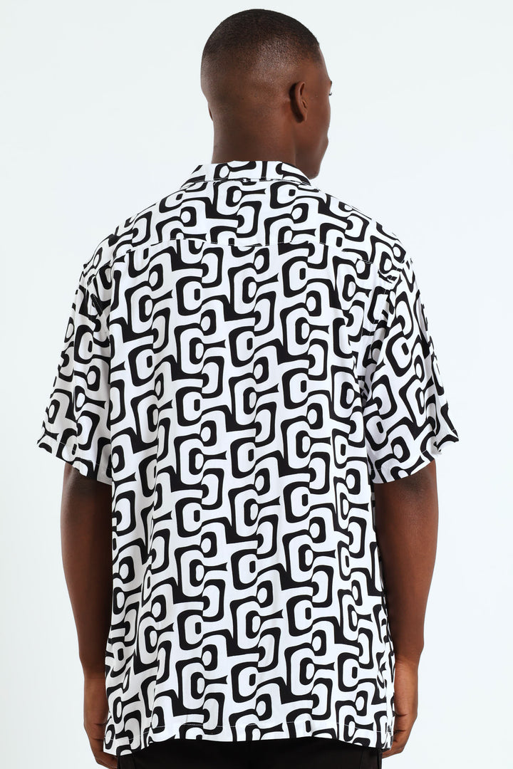 Retro Geo Shirt - Off White