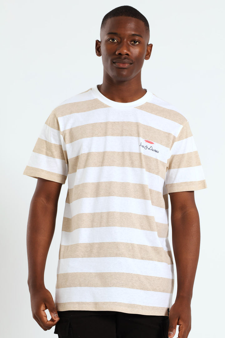 Stripe Surf T-Shirt - Stone