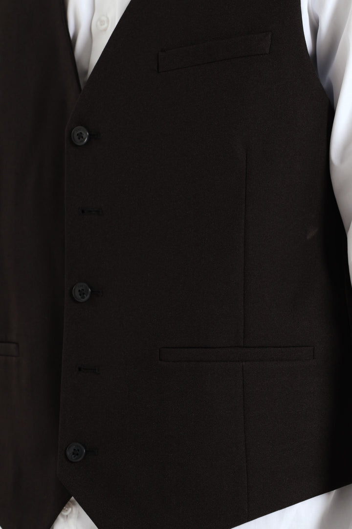 Slim Essential Suit Waistcoat - Black