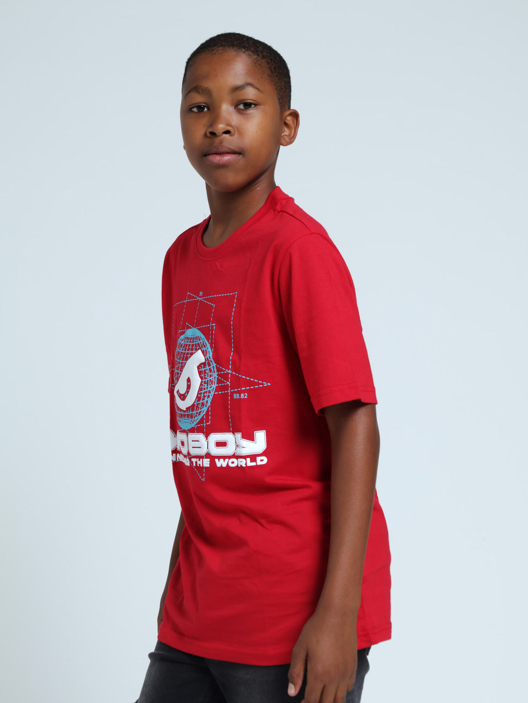 Boys 3D Sphere Tee - Red