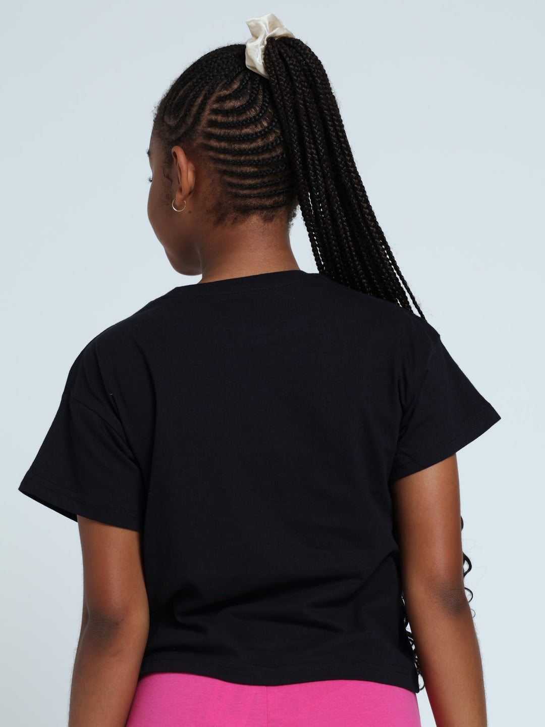 Girls Spiced Boxy Tee - Black