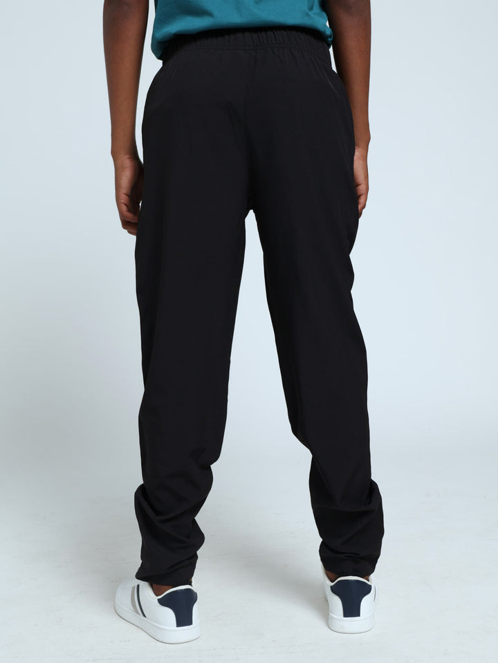 Boys Microfiber Trackpants - Black