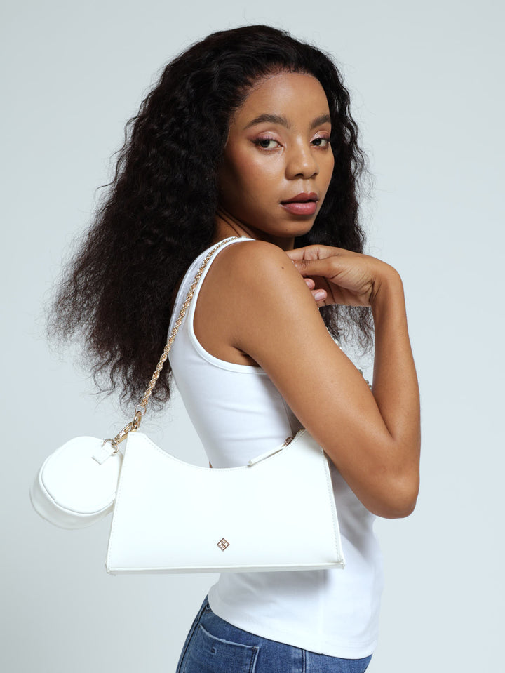 Adreddia Crossbody Bag - White