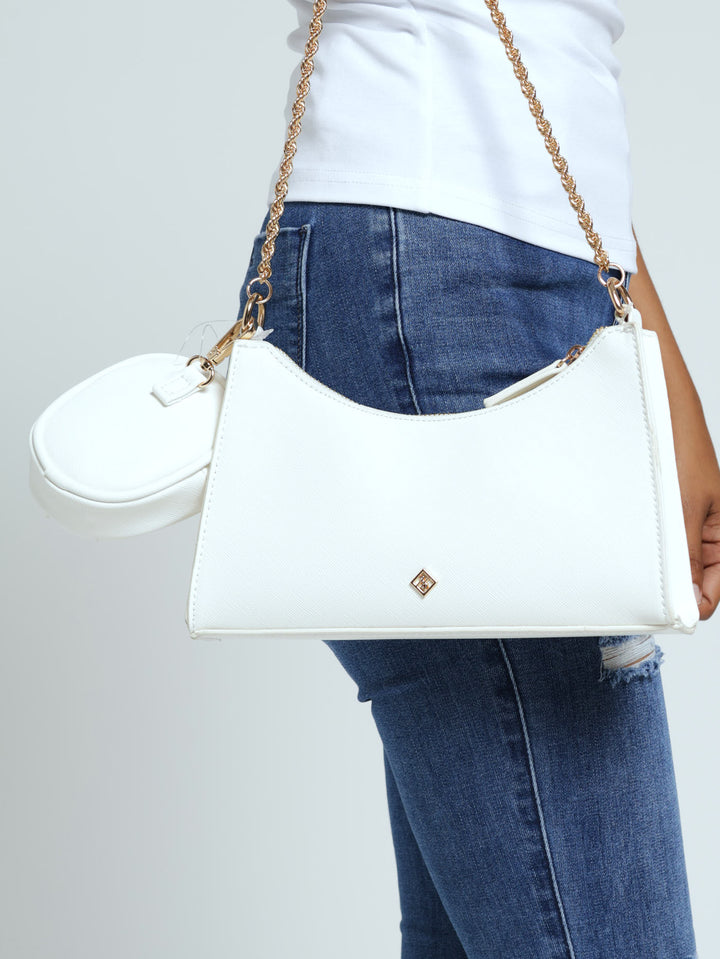 Adreddia Crossbody Bag - White