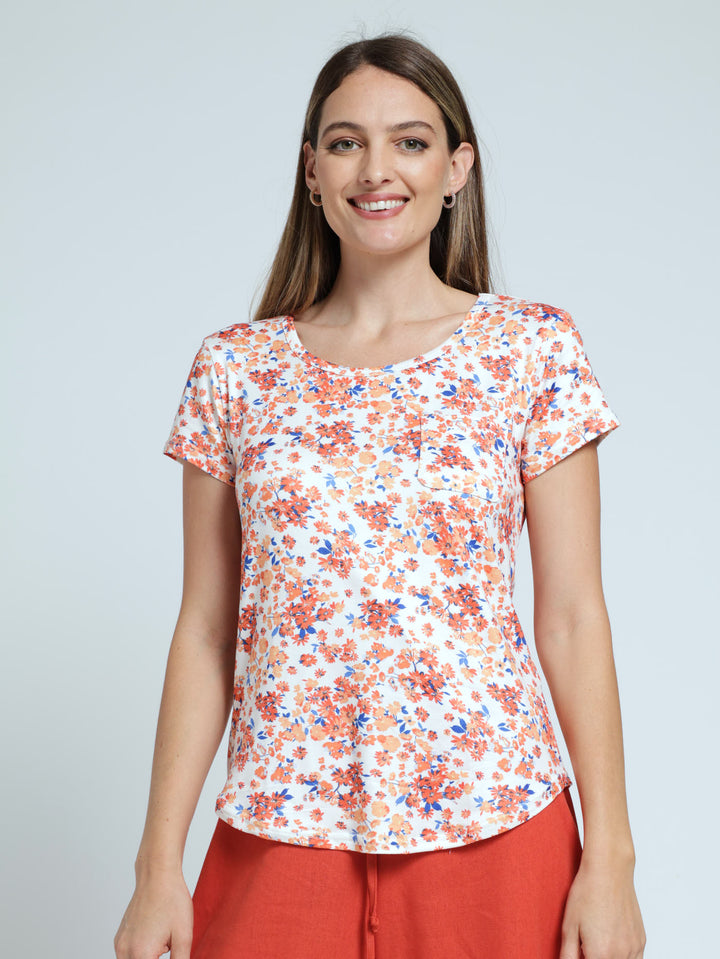 Ditsty Floral Pocket Tee